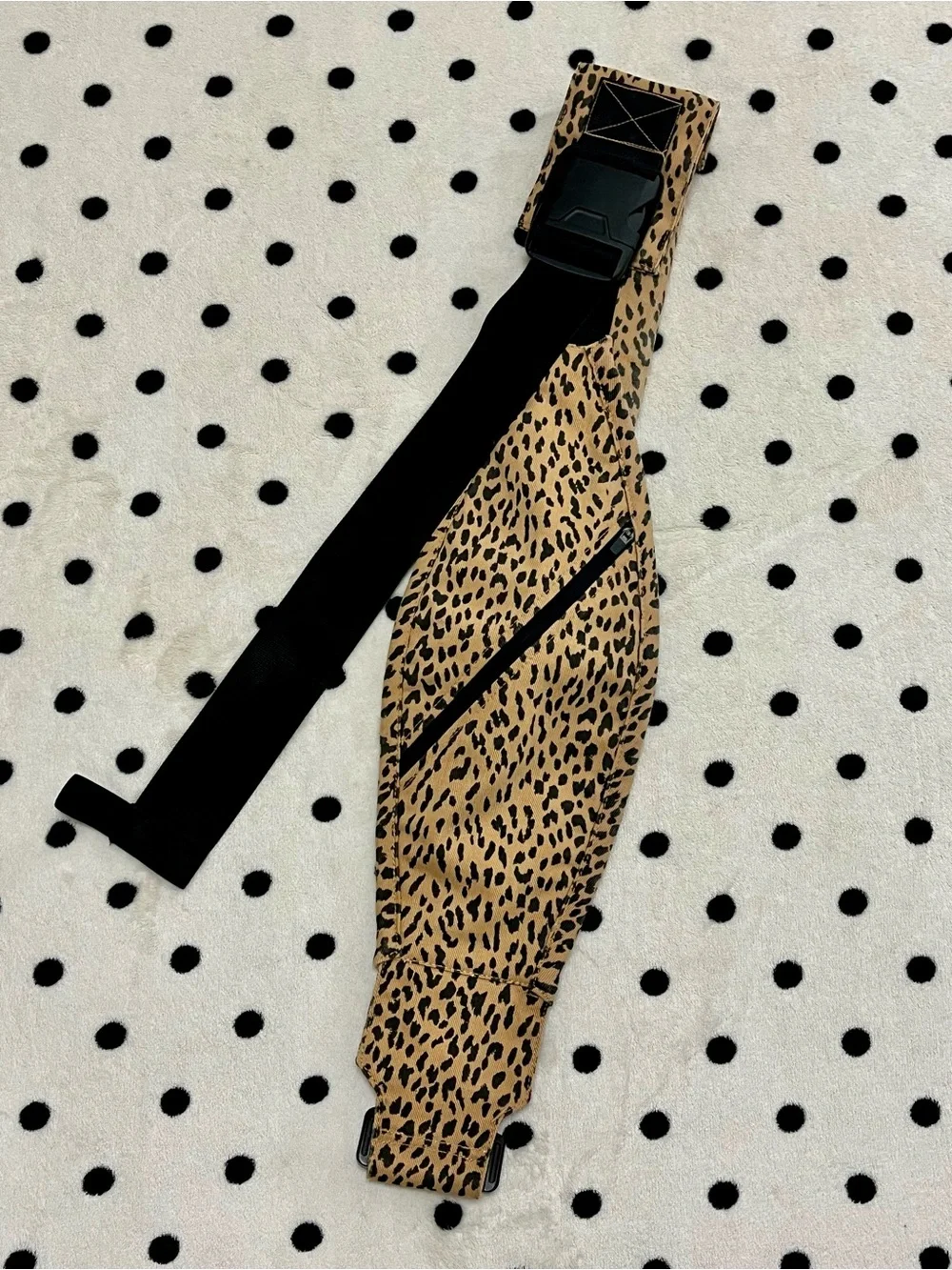 GOOSEKET Toddler Sling Hip Carrier - Brown Leopard Print